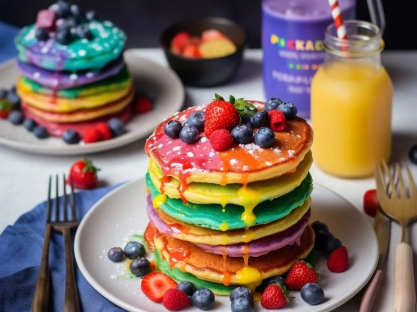 Pancakes de colores: la receta más divertida para el desayuno