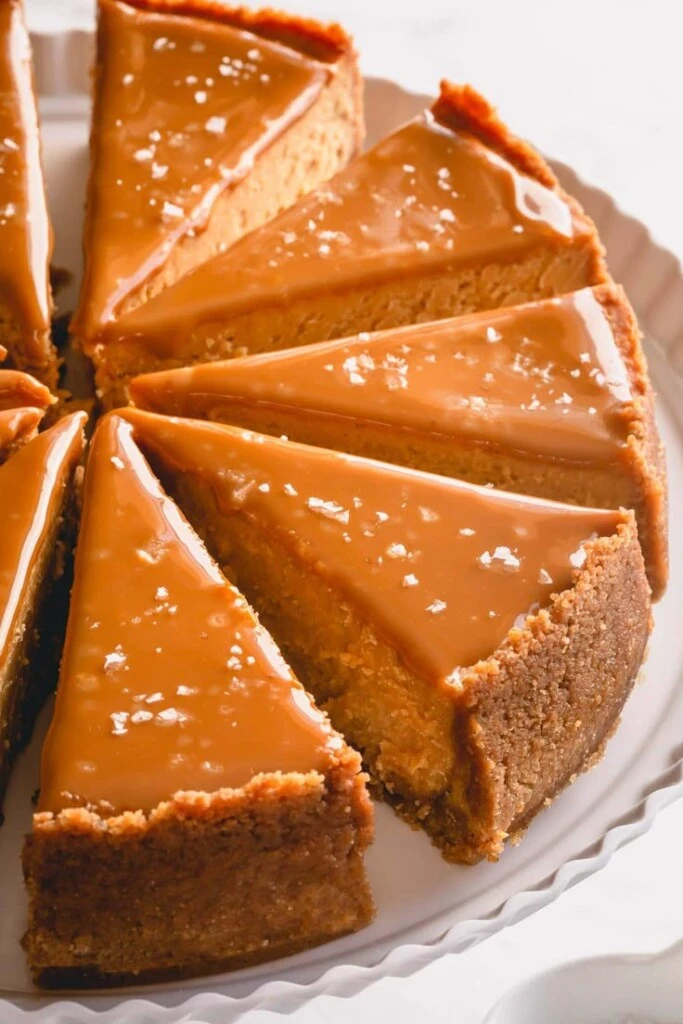 Cheesecake de dulce de leche sin azúcar ni gluten. Foto: Pinterest