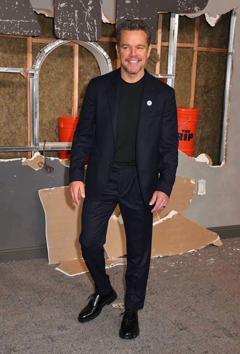 Así están Isabella, Gia y Stella, las hijas de Matt Damon y Luciana Barroso que recorrieron la red carpet en el estreno de The Rip