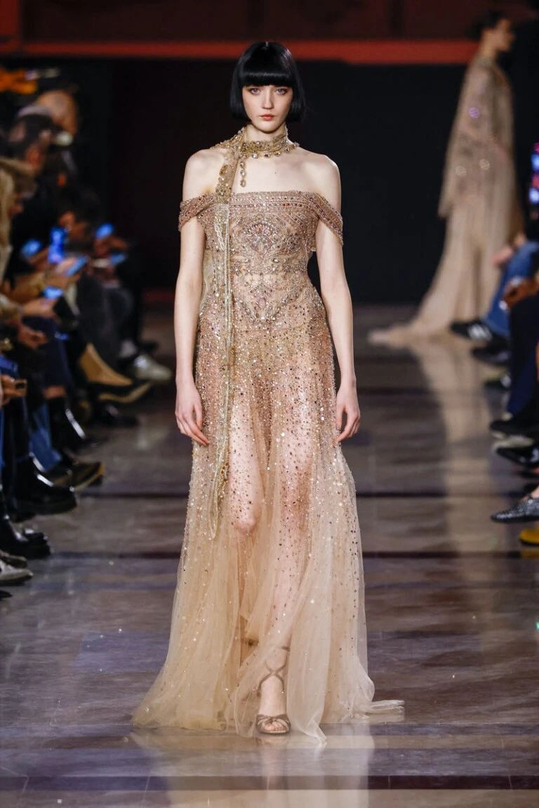 Desfile Elie Saab, colección Haute Couture primavera verano 2026