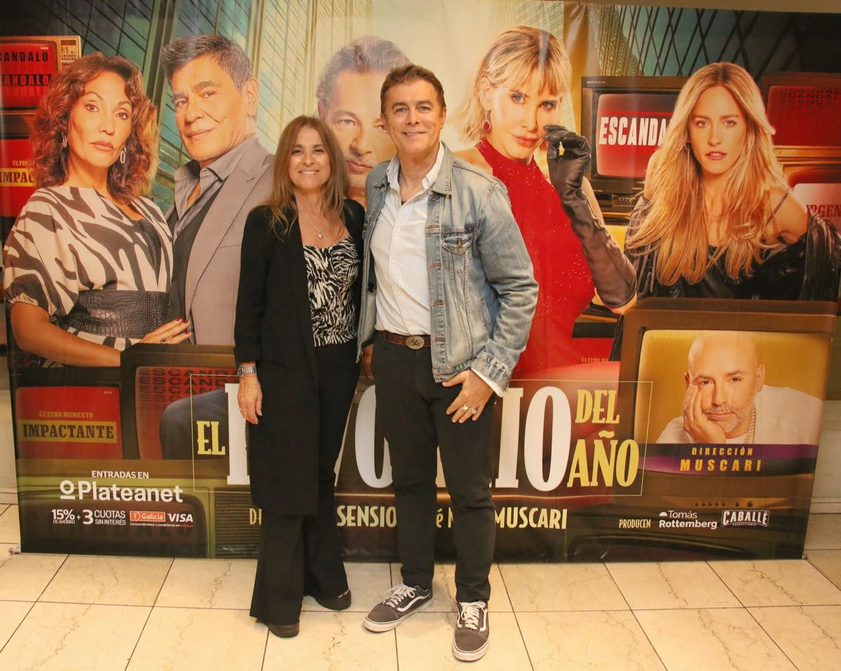 Gabriel Corrado y su mujer