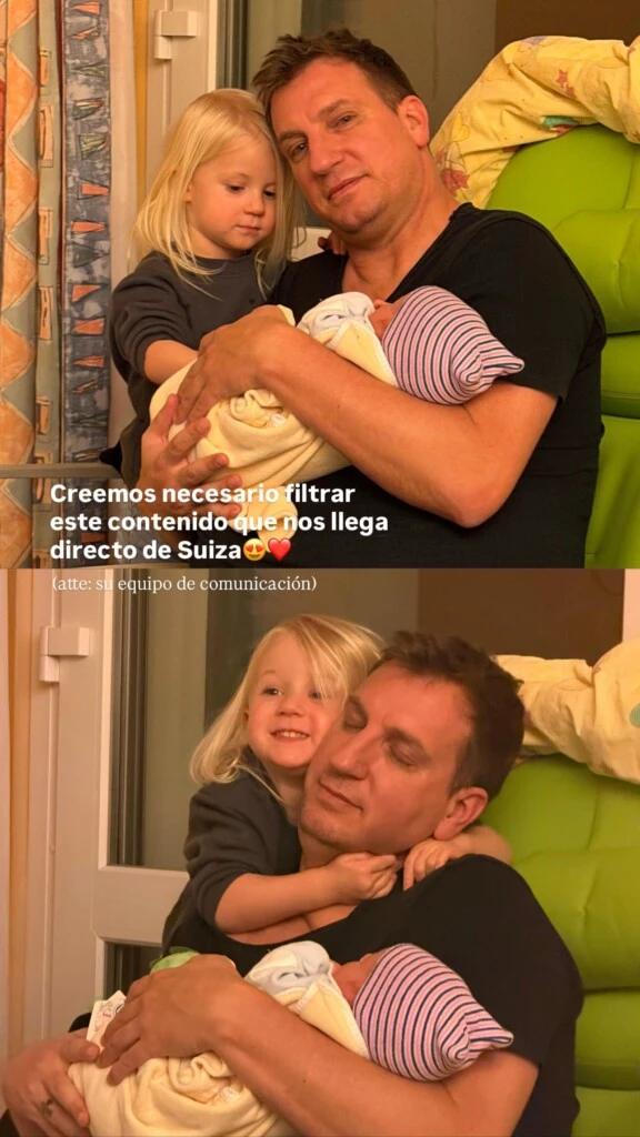 Las enternecedoras imágenes que compartió López desde Suiza. Foto: Instagram