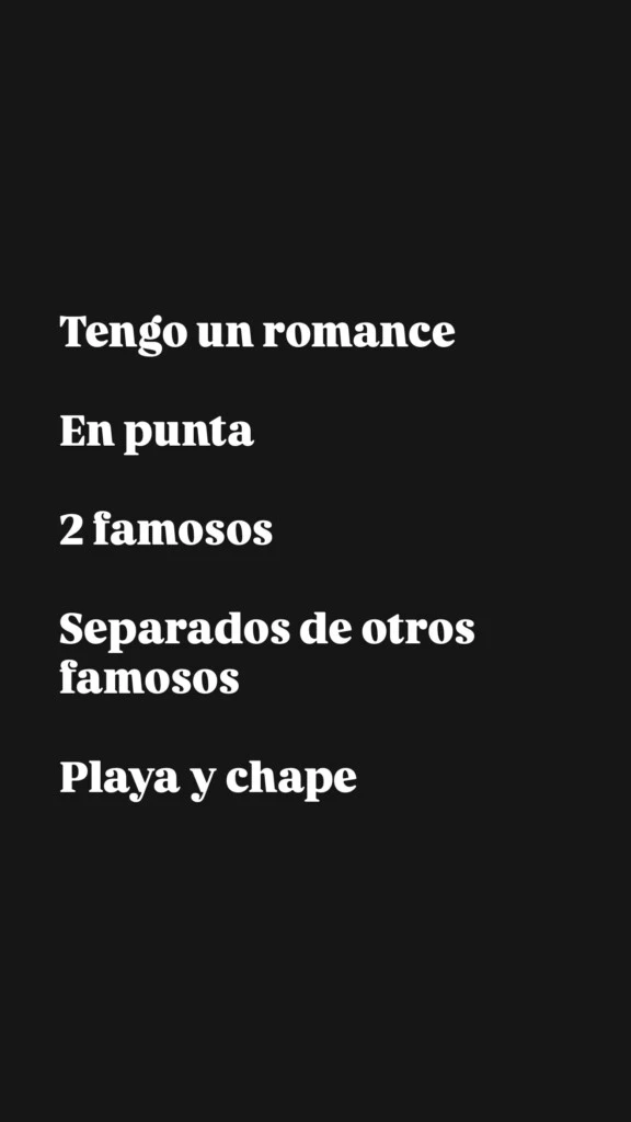 Latorre compartió su primicia a través del clásico enigmático. Foto: Instagram