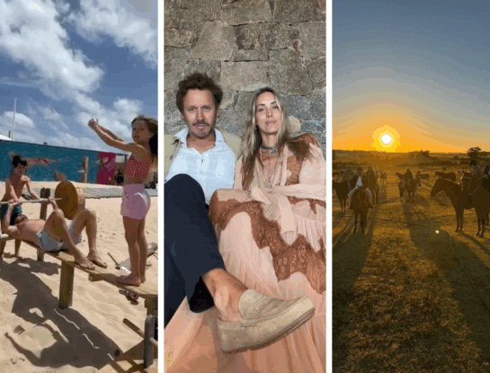 "Mi tribu": las fotos de Benjamín Vicuña en Punta del Este junto a sus cinco hijos y Anita Espasandin