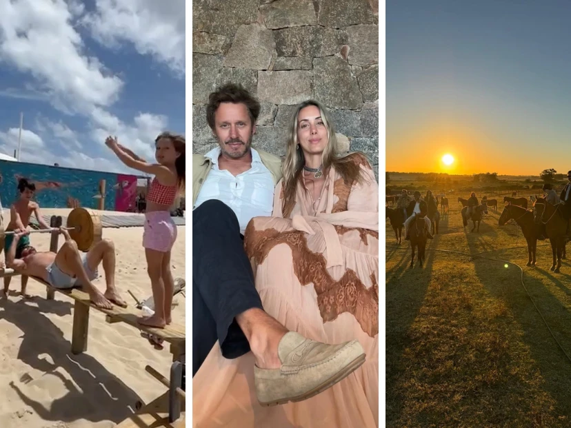 “Mi tribu”: las fotos de Benjamín Vicuña en Punta del Este junto a sus cinco hijos y Anita Espasandin