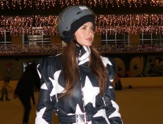 Estrellas, cuero y estilo: el look de la China Suárez en Estambul