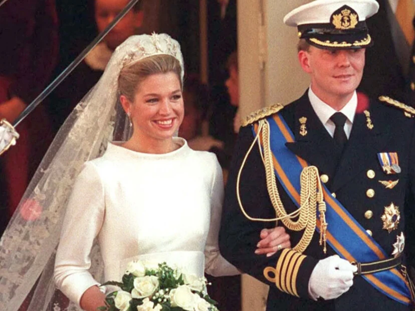 Máxima vestida de novia by Valentino