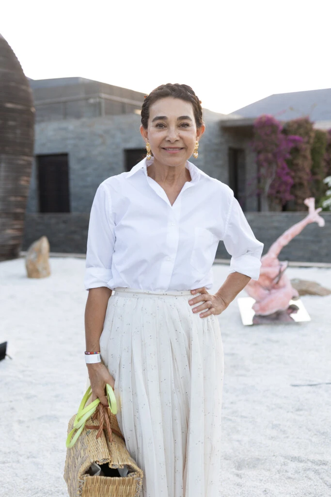 Princesa Afshan Sturdza en el preview de la feria Este Arte en José Ignacio