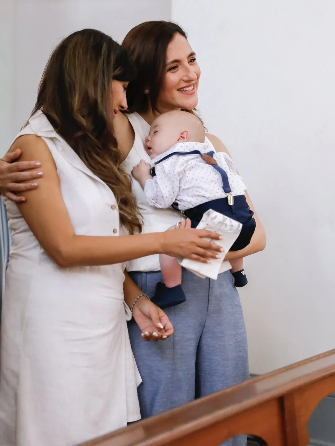 El emotivo bautismo de Vicente, el hijo de Carolina Amoroso y Guido Covini