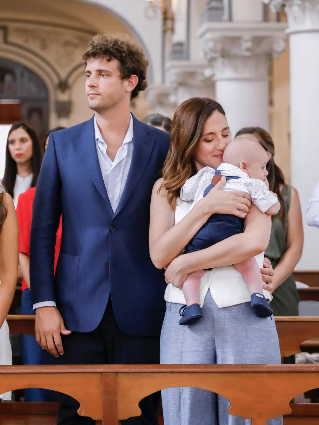 El emotivo bautismo de Vicente, el hijo de Carolina Amoroso y Guido Covini