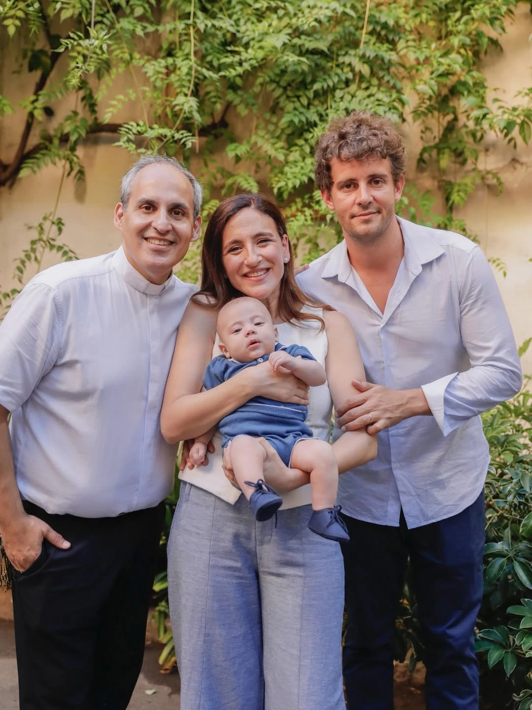 El emotivo bautismo de Vicente, el hijo de Carolina Amoroso y Guido Covini