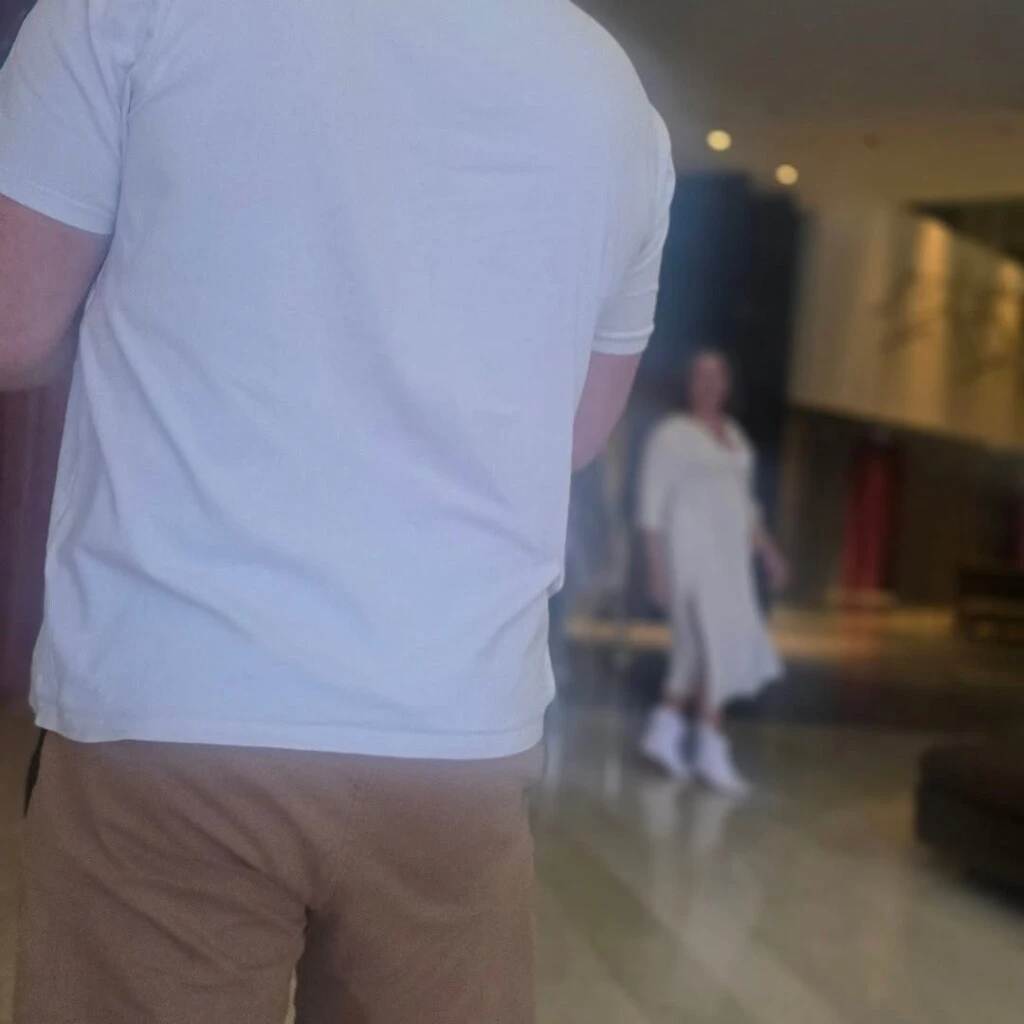 La producción de fotos de Lizy y su hijo, Tati. Foto: IG