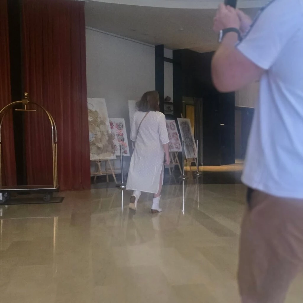 La producción de fotos de Lizy y su hijo, Tati. Foto: IG