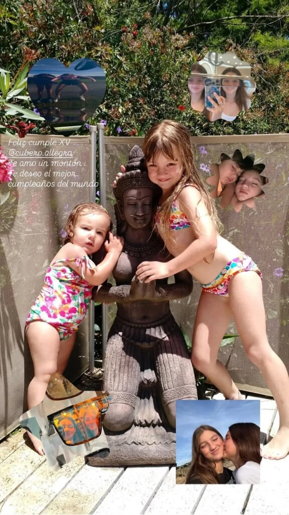 El mensaje de Sienna Cubero por el cumpleaños de su hermana Allegra. Foto: IG