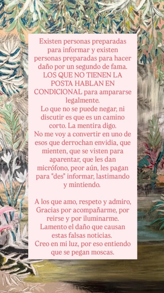 "Lamento el daño": el descargo de Juana Viale después de que la vincularan con Mauricio Macri