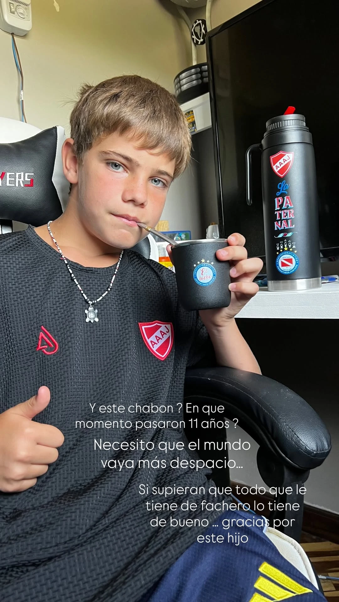 “Necesito que el mundo vaya más despacio”: el mensaje de Sabrina Rojas por el cumpleaños de su hijo Fausto