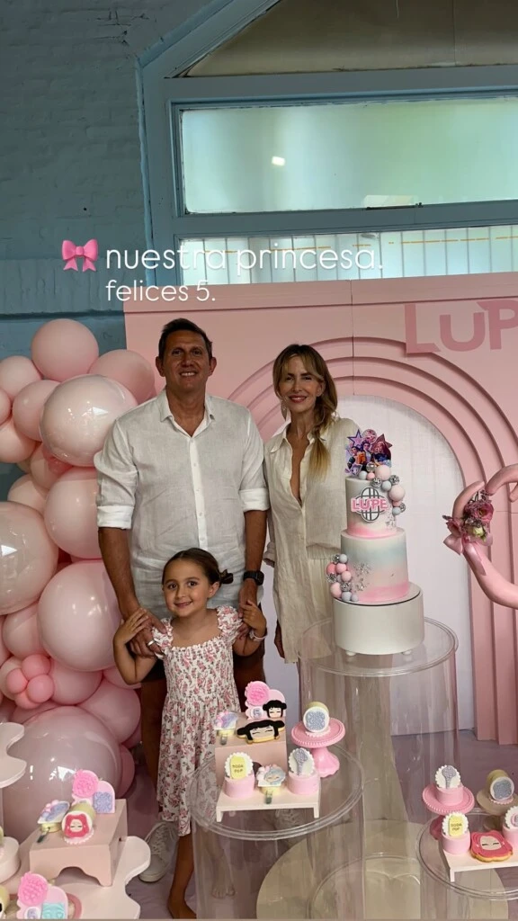 Así fue el cumpleaños de Lupe, la hija de Lala Bruzoni y Juan Pablo Varsky