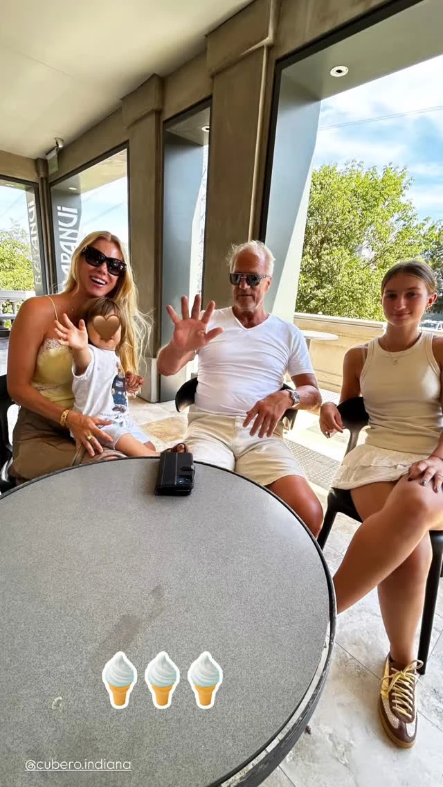 Nicole Neumann mostró la visita del abuelo materno de sus hijos y el plan distinto que eligió Indiana Cubero