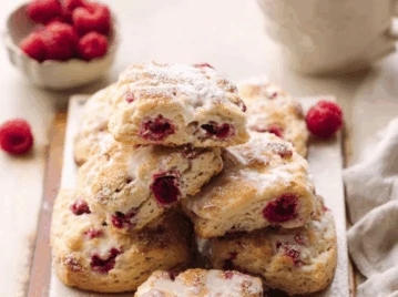 Scons de frambuesa y chocolate blanco: una receta simple y tentadora para la merienda