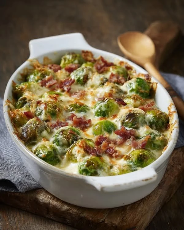 Repollitos de bruselas gratinados. Foto: Pinterest