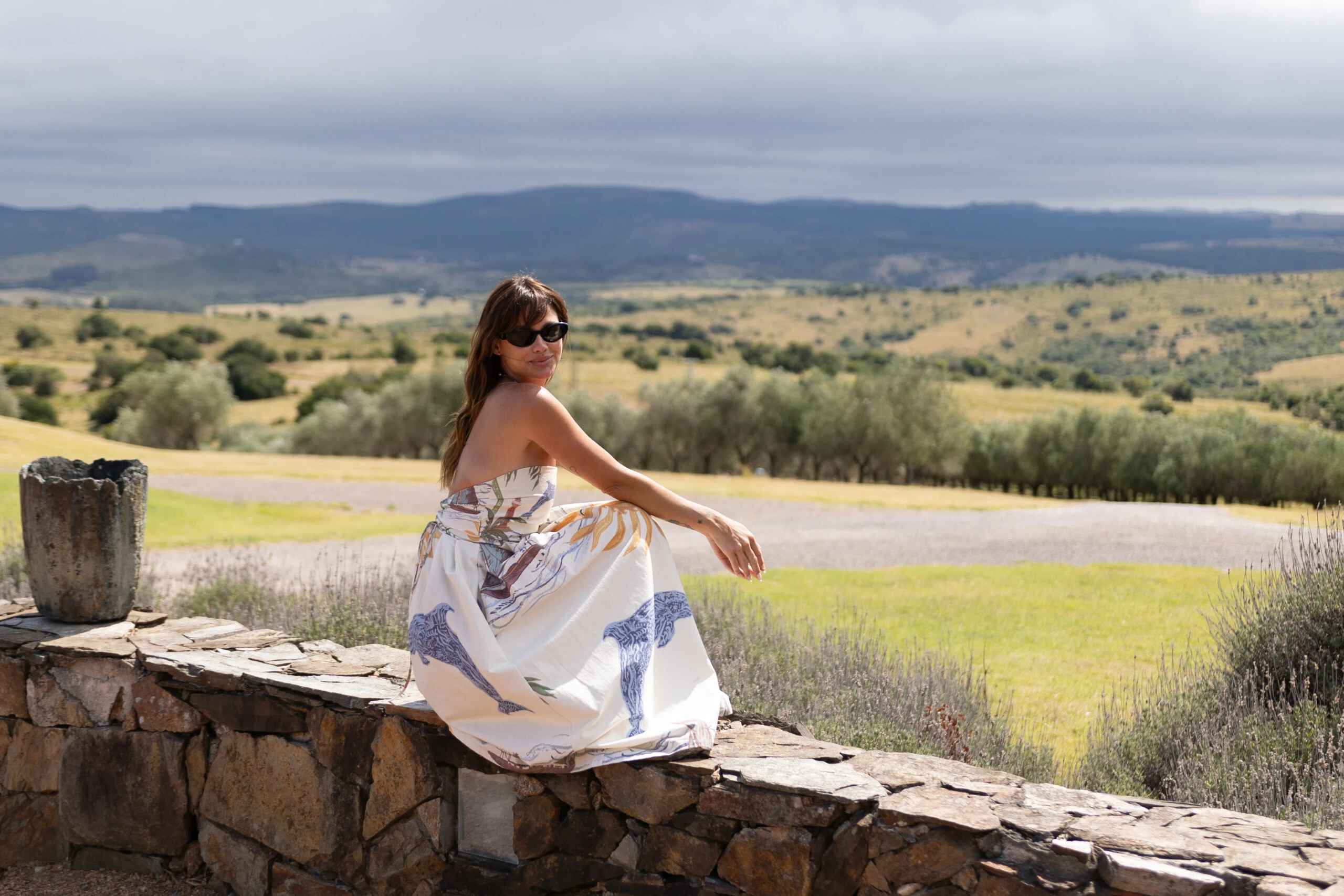 Vito Saravia y Manu Desrets en el almuerzo de Lote 8 en Valle Edén74