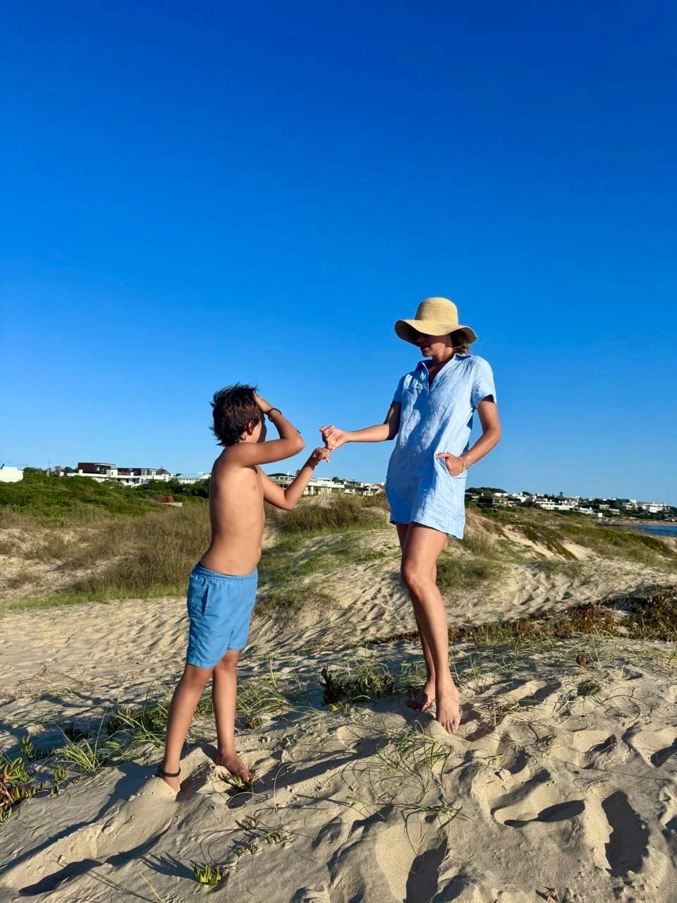 Lara e Iñaki disfrutando las vacaciones