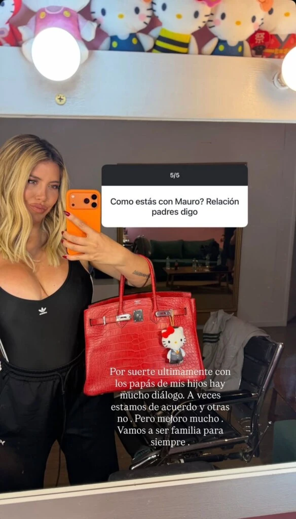 Wanda Nara reveló cómo está su relación con Mauro Icardi. Foto: IG