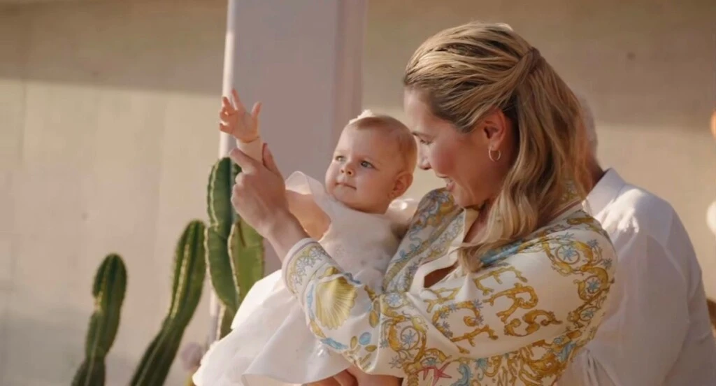 Kahlo y su mamá en el festejo de su primer añito.