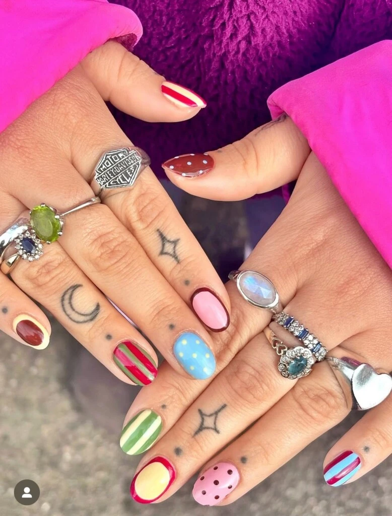 Esta manicura es versátil y vanguardista.