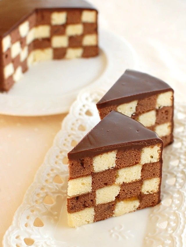Torta ajedrez: la receta del pastel bicolor

