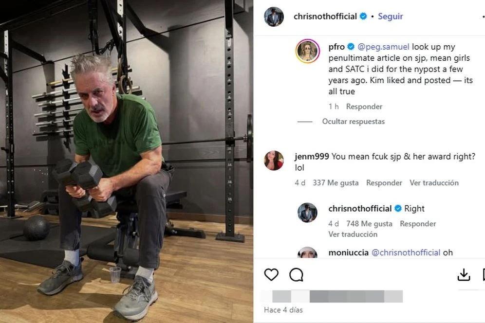 El mensaje de Chris Noth.