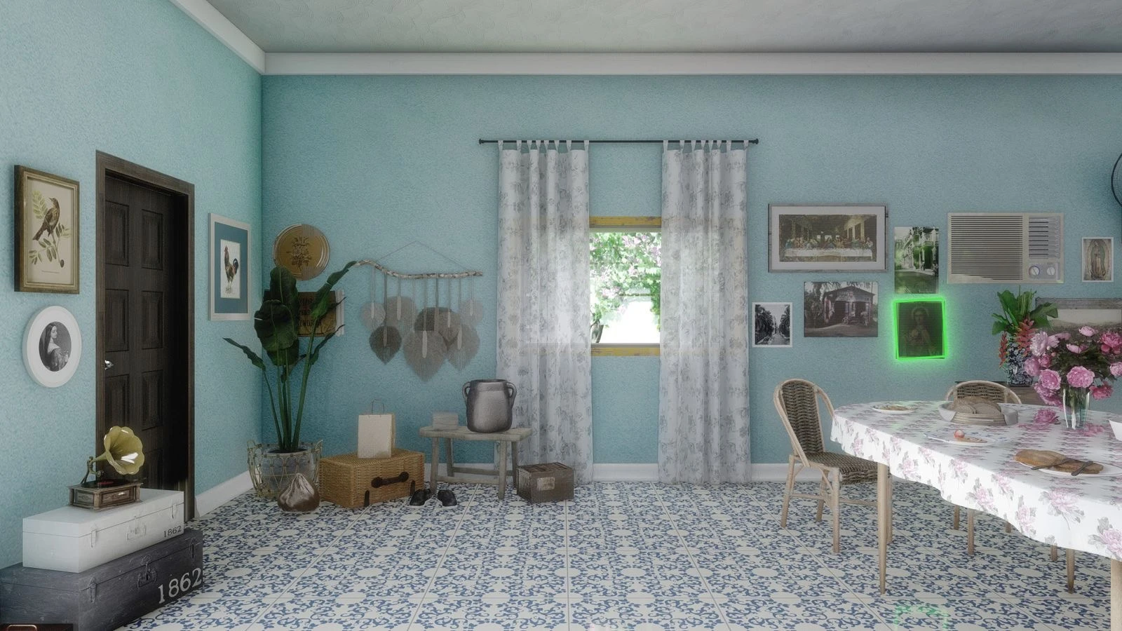 Laboureau asumió el interiorismo de una estructura que ya formaba parte del universo visual del tour de Bad Bunny que llegó a Argentina. 