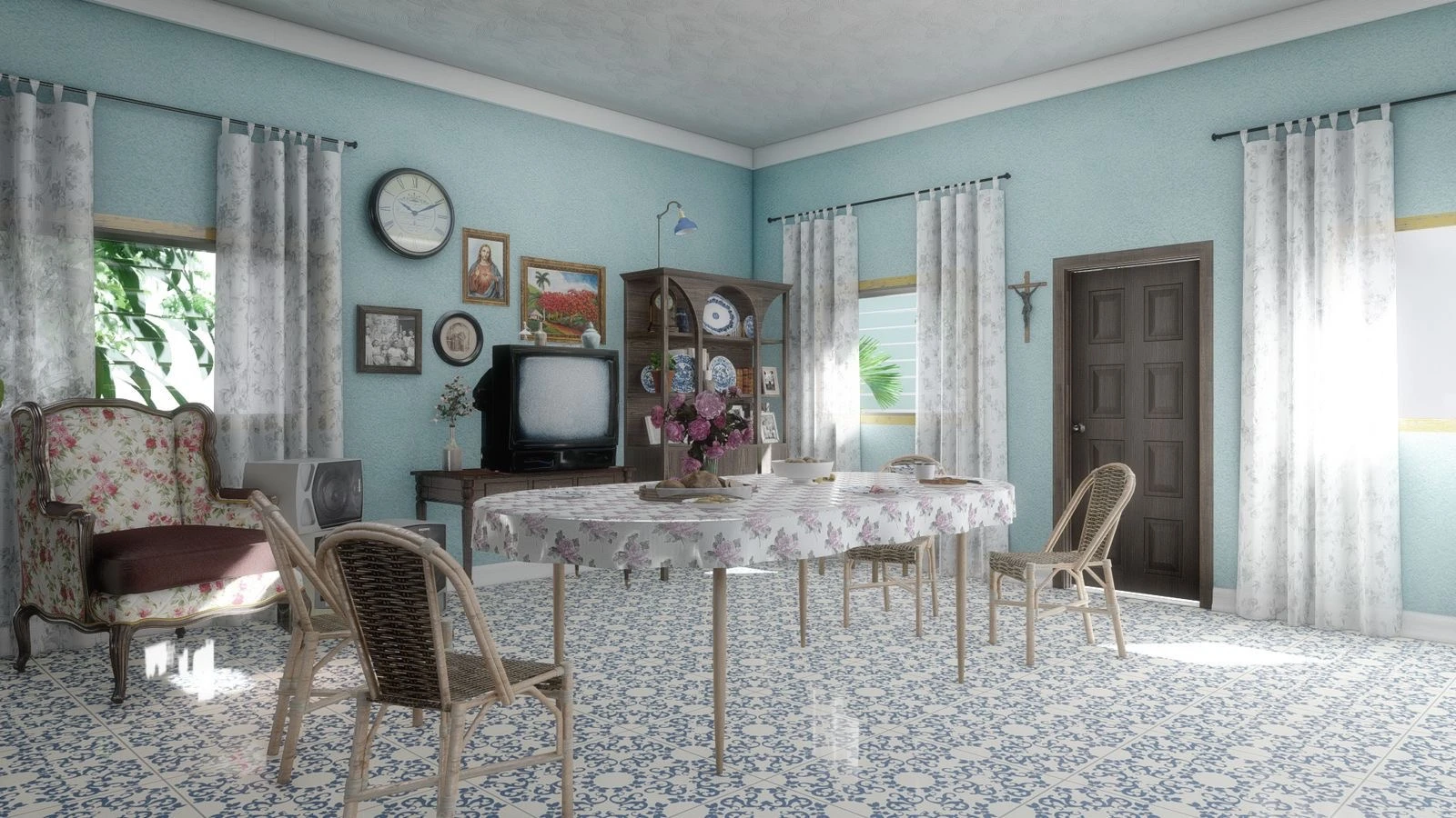 El creativo argentino buscó objetos en ferias americanas, mercados de pulgas y Marketplace. 