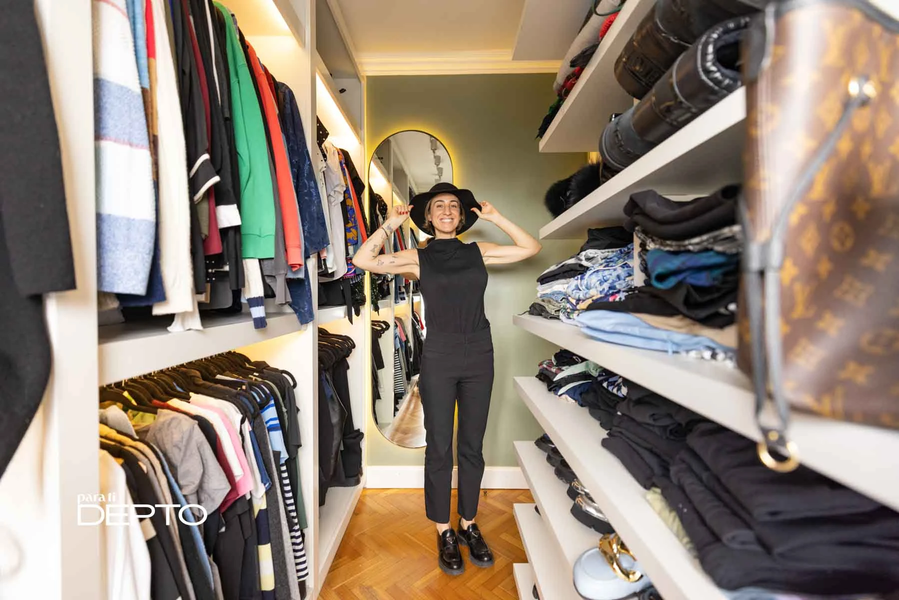 La arqui anfitriona de para ti DEPTO recomienda -sí o sí- un vestidor. 