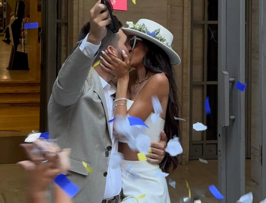 Emily Lucius se casó por civil con Rodrigo Valladares Macri: las fotos y todos los detalles