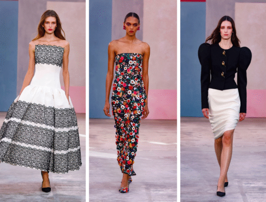 Camisas blancas, rojo Herrera y flores: los ejes del nuevo desfile Otoño/Invierno 2026 de Carolina Herrera por Wes Gordon