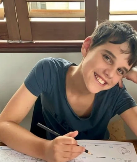 Jarrod y uno de sus hijos, de vacaciones