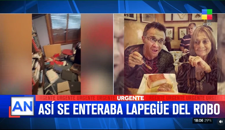 Sergio Lapegüe mostró el desastre que dejaron los ladrones en la casa de su mamá: “Es la quinta vez”