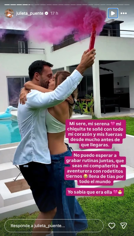 Julieta Puente y Facundo Miguelena revelaron el sexo del bebé que están esperando: “Te soñamos”