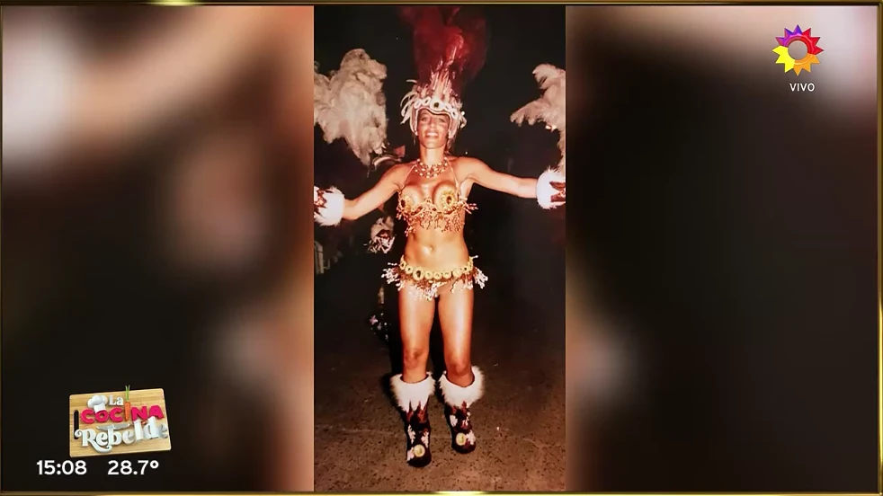 Jimena Monteverde mostró su foto bailando en una comparsa de Carnaval