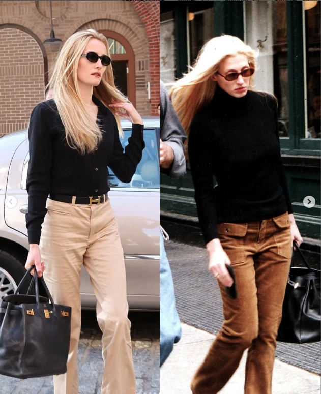 Sarah vestida con el espíritu de Carolyn