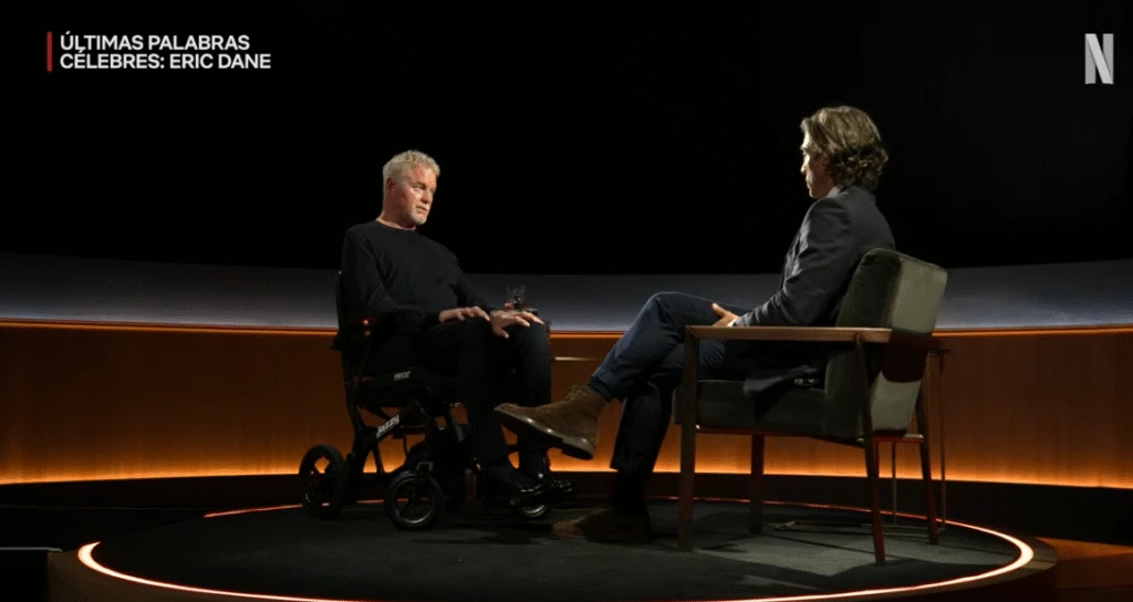 Eric Dane en la entrevista que estrenó Netflix tras su muerta, tal como él mismo había pedido