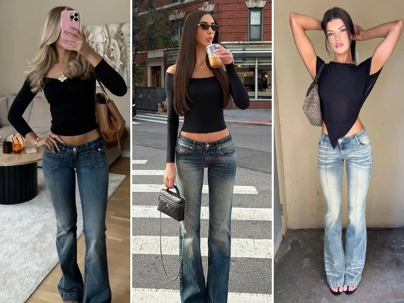 De TikTok a tu placard: cómo crear diferentes looks con los jeans bootcut, que marcan tendencia