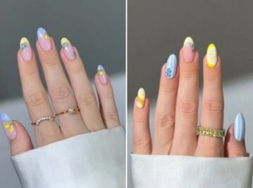 Blueberry & lemon nails: la tendencia en uñas que arrasa esta temporada