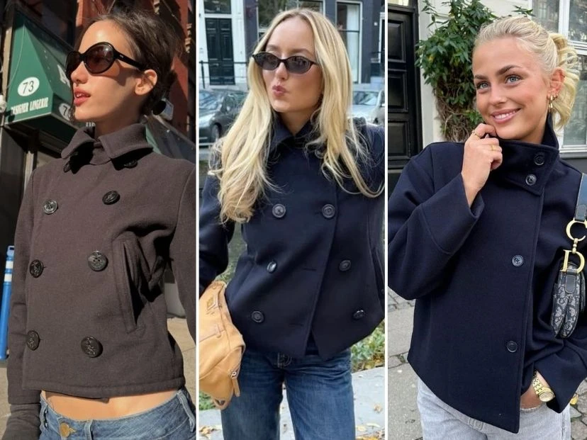 De TikTok a tu placard: cómo crear diferentes looks con los peacoats, el abrigo que será tendencia este invierno