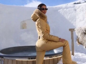 Zaira Nara apostó al mono camel para la nieve y marcó tendencia en los Juegos Olímpicos de Milán