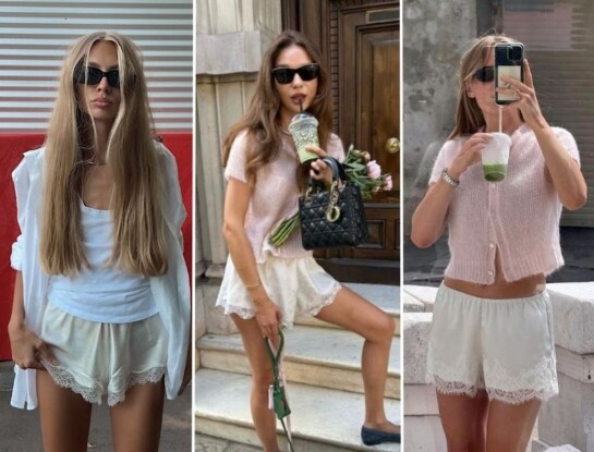 De TikTok a tu placard: cómo lucir los shorts lenceros que marcan tendencia