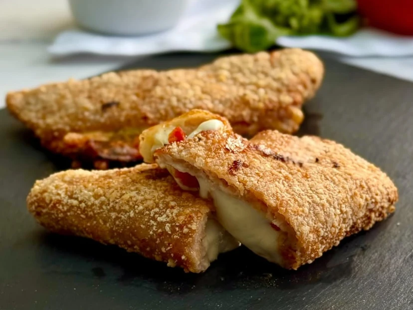 Empanaditas de pollo caprese sin harina: una receta liviana, saciante y muy fácil