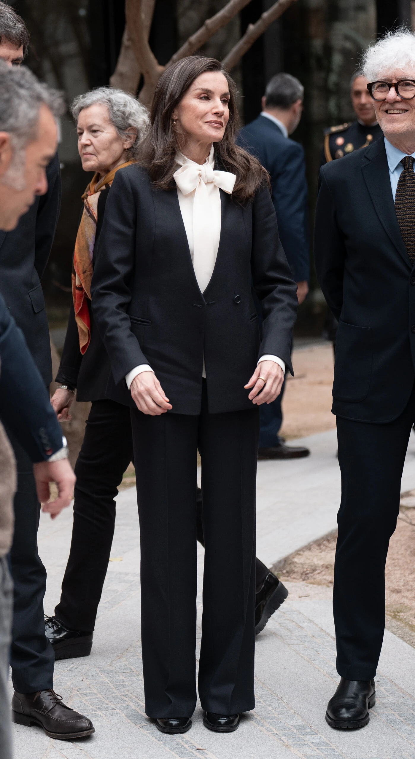 El look de la reina de España en Madrid.