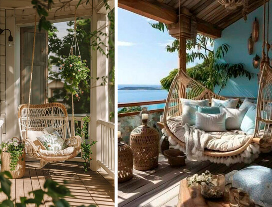 El objeto deco del verano: hamacas que elevan el jardín, la galería y el balcón